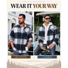 image:imageCOOFANDY Mens Flannel Shirts Long Sleeve Plaid Button Down Shirt JacketsNavy Blue Plaid