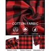 image:imageCOOFANDY Mens Flannel Shirts Long Sleeve Plaid Button Down Shirts CasualRed Checkered