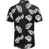 image:imageCOOFANDY Mens Hawaiian Shirts Short Sleeve Button Down Vacation ShirtsBlackpalm Leaf