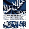 image:imageCOOFANDY Mens Hawaiian Shirts Short Sleeve Button Down Vacation ShirtsNavypalm Leaf