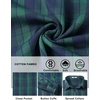 image:imageCOOFANDY Mens Lightweight Flannel Shirt Long Sleeve Plaid Shirt with PocketGreen