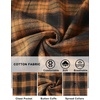image:imageCOOFANDY Mens Lightweight Flannel Shirt Long Sleeve Plaid Shirt with PocketKhaki
