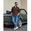 image:imageCOOFANDY Mens Long Sleeve Button Down Lightweight Shirt Jacket with PocketCoffee