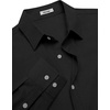 image:imageCOOFANDY Mens Oxford Shirt Cotton Long Sleeve RegularFit Dress Shirt Wrinkle Free Casual Button Down ShirtsBlack