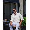 image:imageCOOFANDY Mens Oxford Shirt Cotton Long Sleeve RegularFit Dress Shirt Wrinkle Free Casual Button Down ShirtsWhite