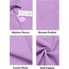 image:imageCOOFANDY Mens Short Sleeve Casual Shirt Summer Button Down Shirt Travel Vacation Shirt
