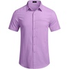 image:imageCOOFANDY Mens Short Sleeve Casual Shirt Summer Button Down Shirt Travel Vacation Shirt