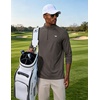 image:imageCOOFANDY Mens Quarter Zip Pullover UPF 50 Long Sleeve Athletic ShirtsDark Grey