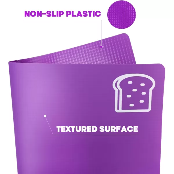 5 Pieces Flexible Cutting Boards, BPA Free Plastic Cutting Boards for Kitchen, Non Slip Cutting Mat for Meat and Vegetables