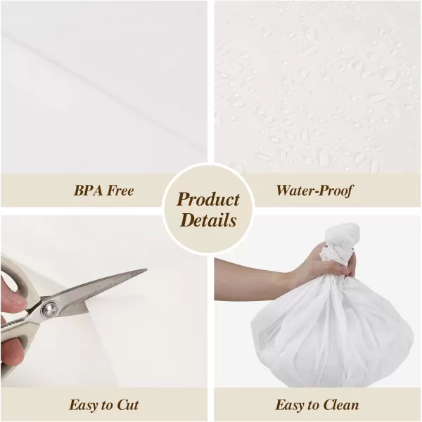 Goodluck 40 Inch X 300 Feet Plastic Table Cover Roll, Disposable Table Cloths for Parties, Rectangle Plastic Tablecloths for Party, Banquet, Wedding, Birthday, Anniversary Decorations, White