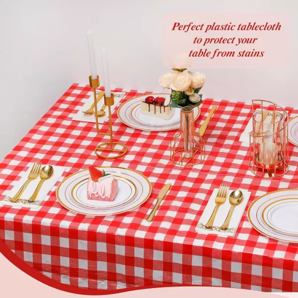 Goodluck 54 Inch X 100 Feet Plastic Table Cloths with Cutter Box, Disposable Table Cloths for Parties, Tablecloth Plastic for Party, Banquet, Wedding, Birthday, Anniversary Decorations, Blue