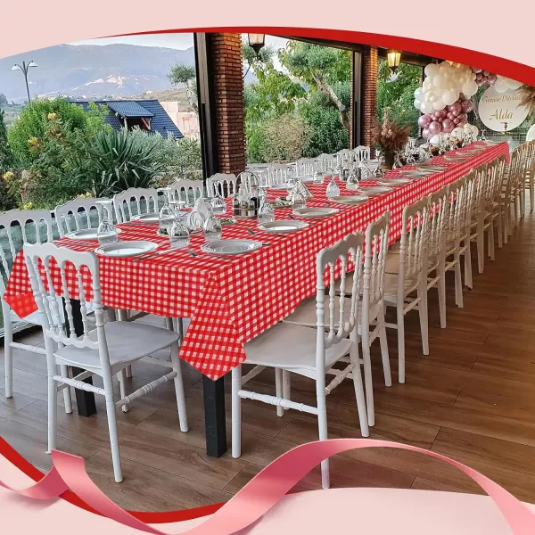 Goodluck 54 Inch X 100 Feet Plastic Table Cloths with Cutter Box, Disposable Table Cloths for Parties, Tablecloth Plastic for Party, Banquet, Wedding, Birthday, Anniversary Decorations, Blue