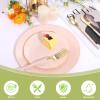 image:imageGoodluck 150 Pcs Pink Gold Plastic Silverware Heavy Duty Disposable Cutlery Set for 30 Guests Includes 50 Forks 50 Knives 50 Spoons Plastic Utensils Perfect for Wedding Birthday Party GraduationPink