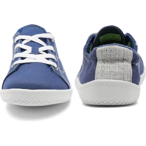 Women's Barefoot Shoes Wide Canvas Minimalist Workout Walking Shoes,Zero Drop Sole Extra Wide Toe Non-Slip Breathable Sneaker
