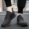 imageMens Slip On Walking Shoes Lightweight Breathable Non Slip Running Comfortable Gym Tennis Athletic Fashion Sneakers MenBlack