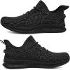 imageMens Slip On Walking Shoes Lightweight Breathable Non Slip Running Comfortable Gym Tennis Athletic Fashion Sneakers MenBlack