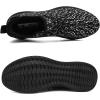 imageMens Slip On Walking Shoes Lightweight Breathable Non Slip Running Comfortable Gym Tennis Athletic Fashion Sneakers MenBlack White