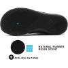 imageMens Wide Slip on Barefoot Walking Shoes  Zero Drop Sole  Minimalist Footwear  Wide Toe BoxAblack