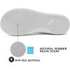 imageMens Wide Slip on Barefoot Walking Shoes  Zero Drop Sole  Minimalist Footwear  Wide Toe BoxAblueWhite