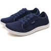 imageMens Wide Slip on Barefoot Walking Shoes  Zero Drop Sole  Minimalist Footwear  Wide Toe BoxAblueWhite