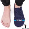 imageMens Wide Slip on Barefoot Walking Shoes  Zero Drop Sole  Minimalist Footwear  Wide Toe BoxAblueWhite