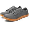 imageMens Wide Slip on Barefoot Walking Shoes  Zero Drop Sole  Minimalist Footwear  Wide Toe BoxAgrey
