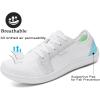 imageMens Wide Slip on Barefoot Walking Shoes  Zero Drop Sole  Minimalist Footwear  Wide Toe BoxAwhite