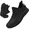 imageMens Slip On Walking Shoes Lightweight Breathable Non Slip Running Comfortable Gym Tennis Athletic Fashion Sneakers MenBlack