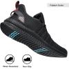 imageMens Slip On Walking Shoes Lightweight Breathable Non Slip Running Comfortable Gym Tennis Athletic Fashion Sneakers Men 12BlackRed