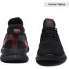 imageMens Slip On Walking Shoes Lightweight Breathable Non Slip Running Comfortable Gym Tennis Athletic Fashion Sneakers Men 12BlackRed