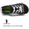 imageWomen Barefoot Shoes Wide Toe Minimalist Walking Shoes Slip on Zero Drop Sole CrossTrainer Sneakers Lightweight WorkoutAblack