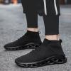 imageMens Fashion Walking Shoes Lightweight Breathable Sneakers  Mesh Knit Sock Sneakers for Gym Casual Running Workout SlipOn Sport ShoesBlack
