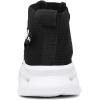 imageMens Fashion Walking Shoes Lightweight Breathable Sneakers  Mesh Knit Sock Sneakers for Gym Casual Running Workout SlipOn Sport ShoesBlack White