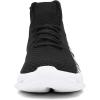 imageMens Fashion Walking Shoes Lightweight Breathable Sneakers  Mesh Knit Sock Sneakers for Gym Casual Running Workout SlipOn Sport ShoesBlack White