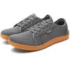 imageMens Wide Slip on Barefoot Walking Shoes  Zero Drop Sole  Minimalist Footwear  Wide Toe Box BBlueWhite165Agrey