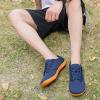 imageMens Wide Slip on Barefoot Walking Shoes  Zero Drop Sole  Minimalist Footwear  Wide Toe Box BBlueWhite165BblueGum