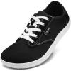 imageMens Wide Slip on Barefoot Walking Shoes  Zero Drop Sole  Minimalist Footwear  Wide Toe Box BBlueWhite165BblackWhite