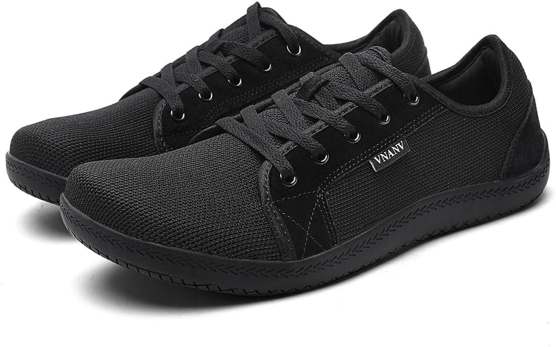 imageMens Wide Barefoot Walking Shoes Slip on Barefoot Walking Shoes  Zero Drop Sole  Minimalist Footwear  Wide Toe BoxAblack