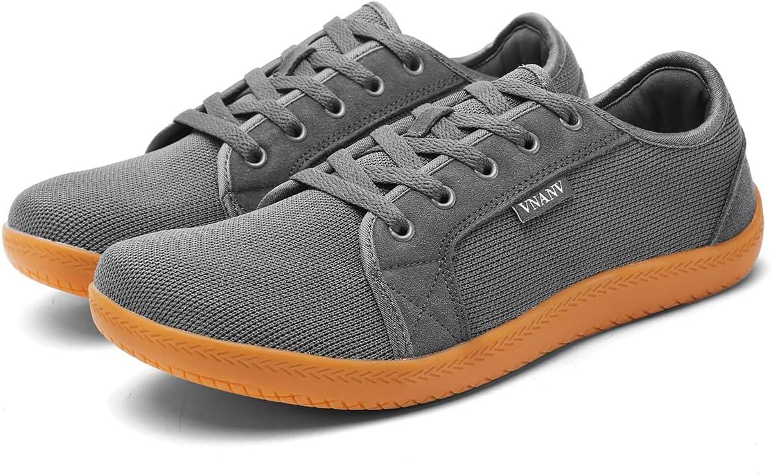 imageMens Wide Barefoot Walking Shoes Slip on Barefoot Walking Shoes  Zero Drop Sole  Minimalist Footwear  Wide Toe BoxAgrey