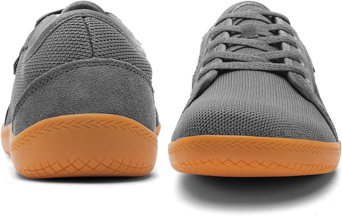 imageMens Wide Barefoot Walking Shoes Slip on Barefoot Walking Shoes  Zero Drop Sole  Minimalist Footwear  Wide Toe BoxAgrey