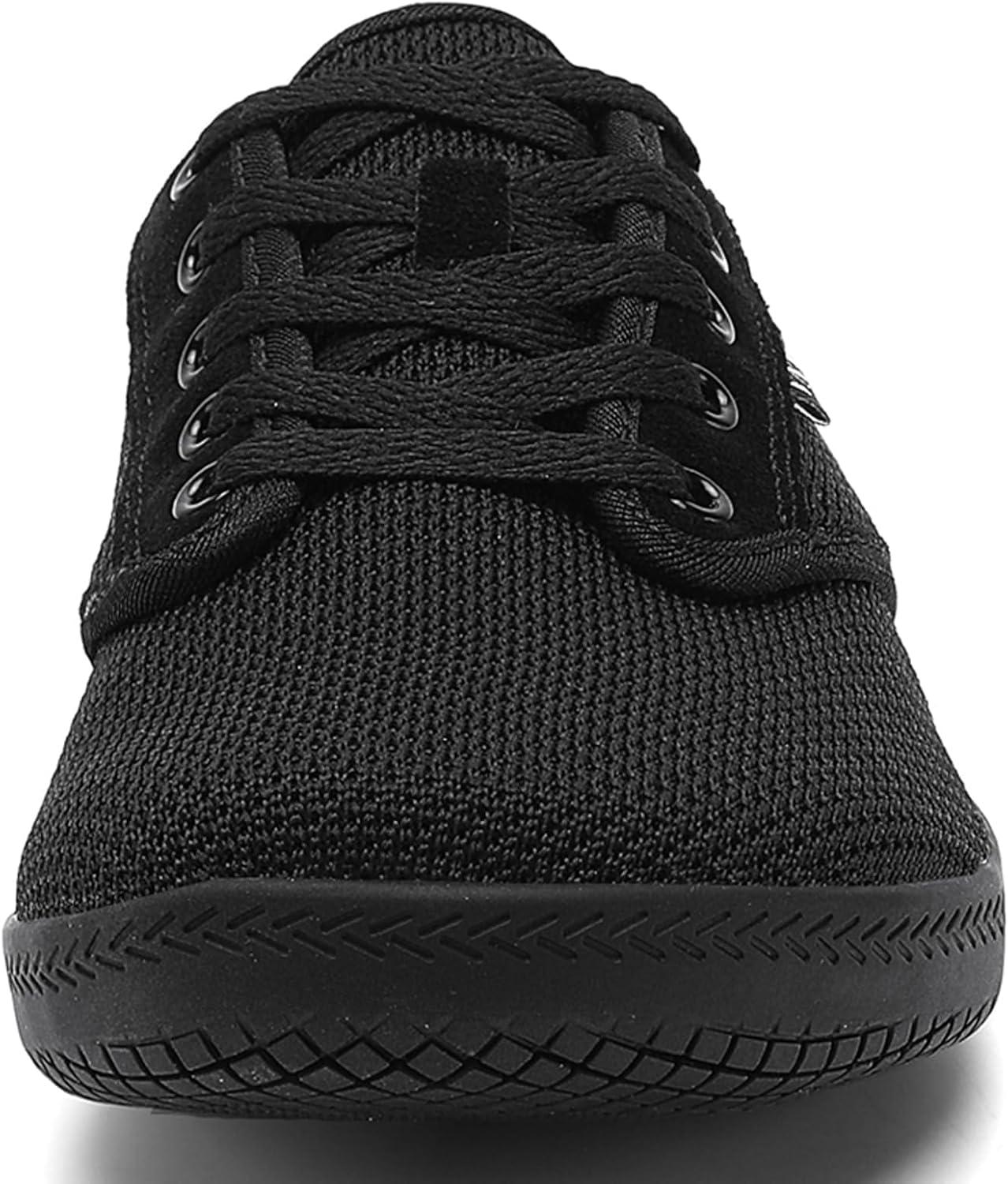 imageMens Wide Barefoot Walking Shoes Slip on Barefoot Walking Shoes  Zero Drop Sole  Minimalist Footwear  Wide Toe BoxBblack