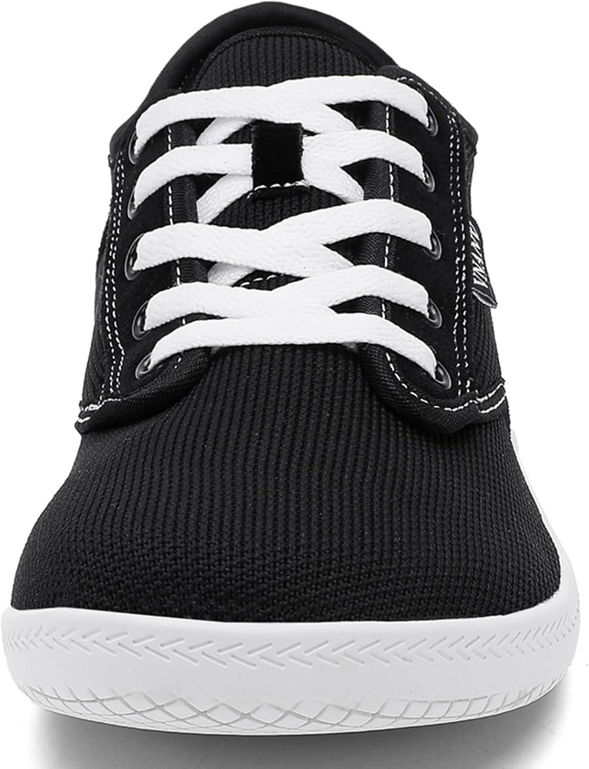 imageMens Wide Barefoot Walking Shoes Slip on Barefoot Walking Shoes  Zero Drop Sole  Minimalist Footwear  Wide Toe BoxBblackWhite