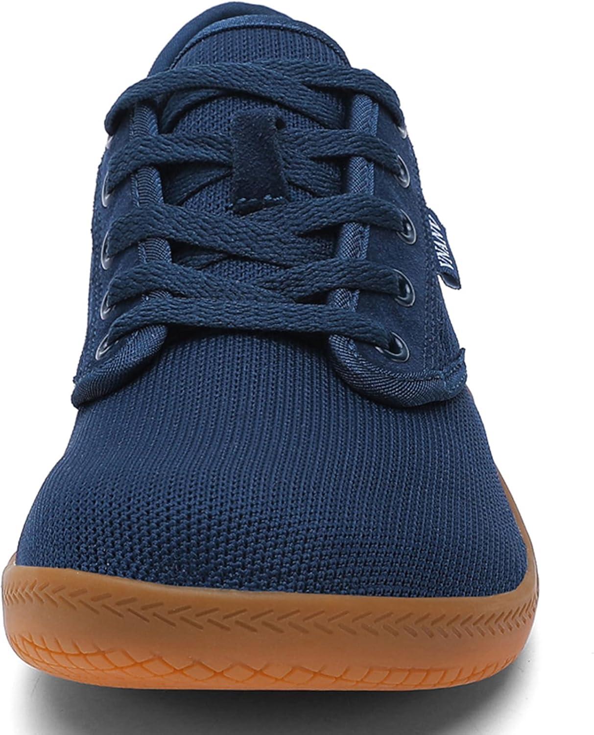 imageMens Wide Barefoot Walking Shoes Slip on Barefoot Walking Shoes  Zero Drop Sole  Minimalist Footwear  Wide Toe BoxBblueGum