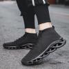 imageMens High Top Socks Walking Shoes  Lightweight Breathable and Comfortable Knit Athletic Running Sneakers Casual Gym Workout Shoes Black10