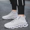 image:imageVNANV Mens Fashion Walking Shoes Lightweight Breathable Sneakers  Mesh Knit Sock Sneakers for Gym Casual Running Workout SlipOn Sport ShoesGrey