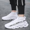 image:imageVNANV Mens Fashion Walking Shoes Lightweight Breathable Sneakers  Mesh Knit Sock Sneakers for Gym Casual Running Workout SlipOn Sport ShoesWhite