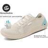 image:imageWomens Barefoot Shoes Wide Toe Box  Minimalist Zero Drop Sneakers for Walking Gym amp Yoga  Breathable Mesh Lightweight Trainers  Comfy NonSlip Nursing ShoesBeige