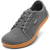 image:imageWomens Barefoot Shoes Wide Toe Box  Minimalist Zero Drop Sneakers for Walking Gym amp Yoga  Breathable Mesh Lightweight Trainers  Comfy NonSlip Nursing ShoesGrey