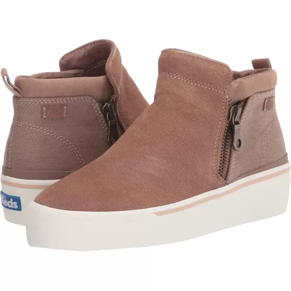 Keds Women's Cooper Zip Bootie Suede/Canvas Rain Boot