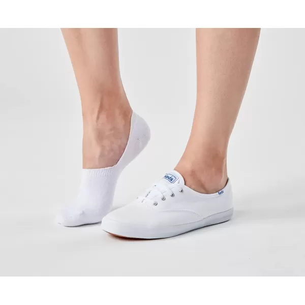 Keds Women's Low Cut Sneaker Signature Knit No Show Sock Liners 6 Pairs)